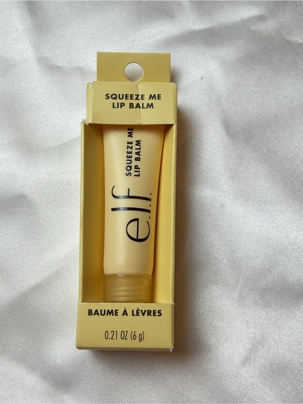 e.l.f. Squeeze Me Lip Balm, Moisturizing Balm Pack of 1 Vanilla Frosting